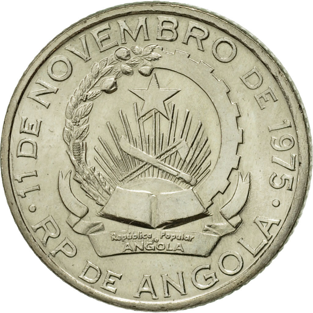 Coin, Angola, Kwanza, 1975, EF(40-45), Copper-nickel, KM:83