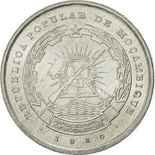 Moneda, Mozambique, 2-1/2 Meticais, 1980, MBC, Aluminio, KM:100