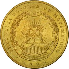 Monnaie, Mozambique, Metical, 1980, TTB, Laiton, KM:99