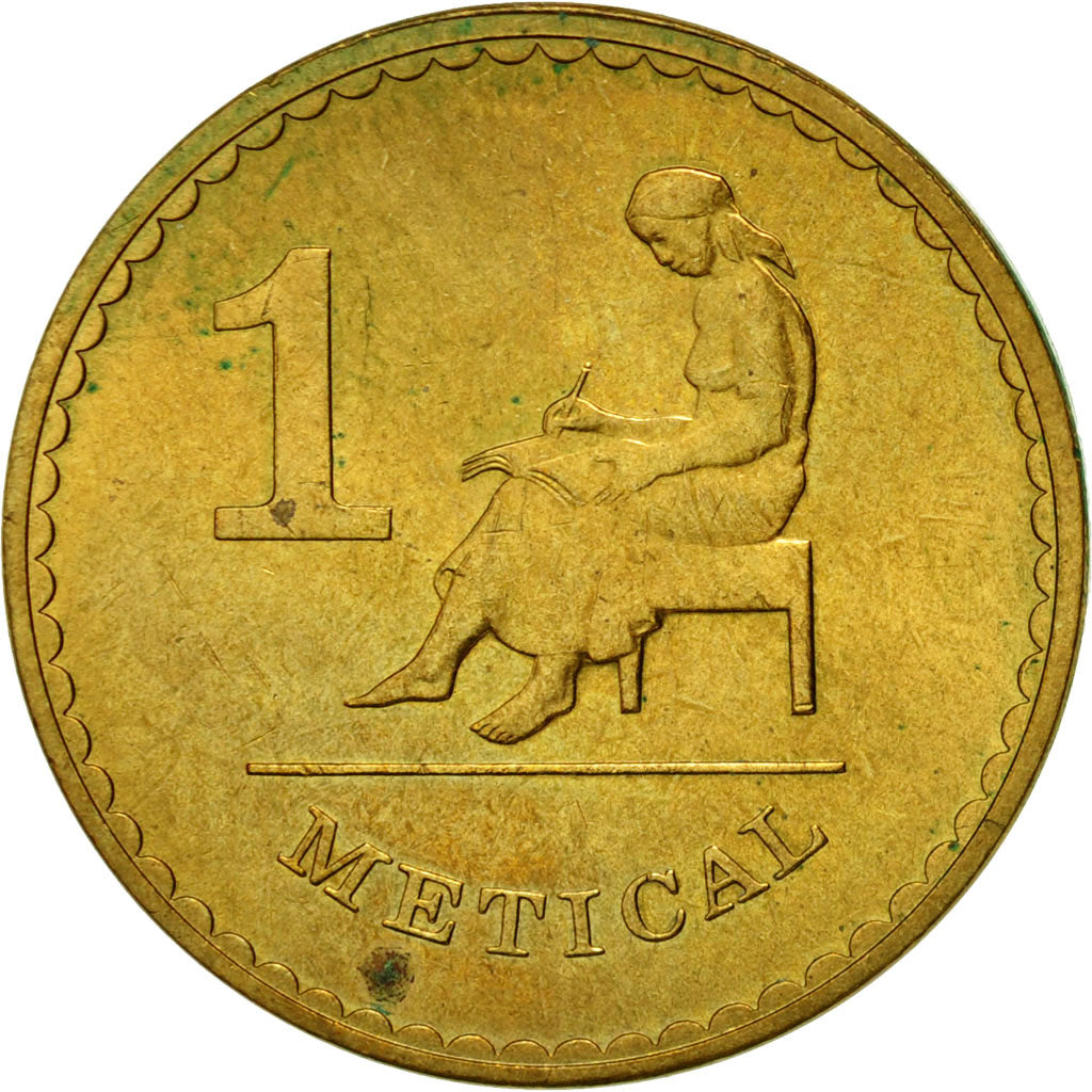 Coin, Mozambique, Metical, 1980, EF(40-45), Brass, KM:99