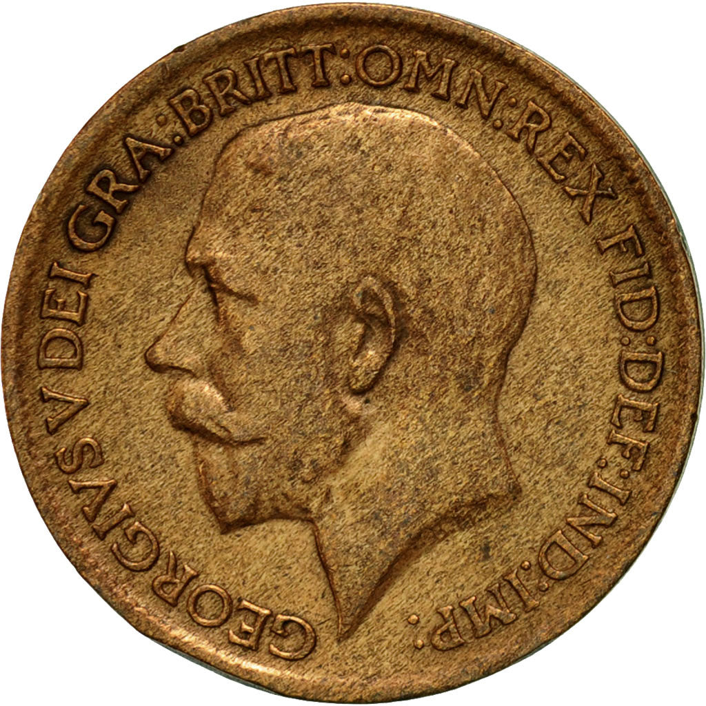 Moneta, Gran Bretagna, George V, Farthing, 1912, BB, Bronzo, KM:808.1