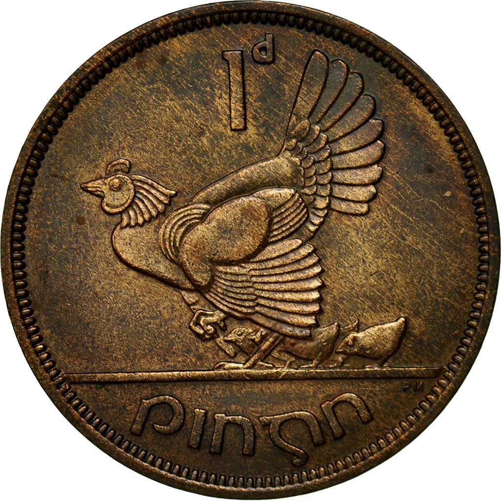 Coin, IRELAND REPUBLIC, Penny, 1941, EF(40-45), Bronze, KM:11