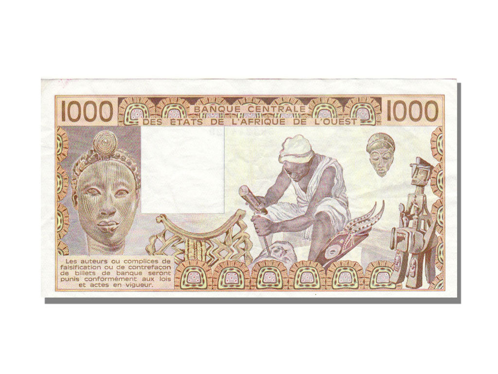 West African States, 1000 Francs, 1990, AU(55-58)