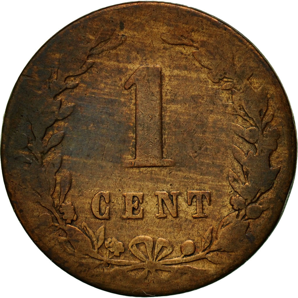 Munten, Nederland, William III, Cent, 1881, FR, Bronze, KM:107.1