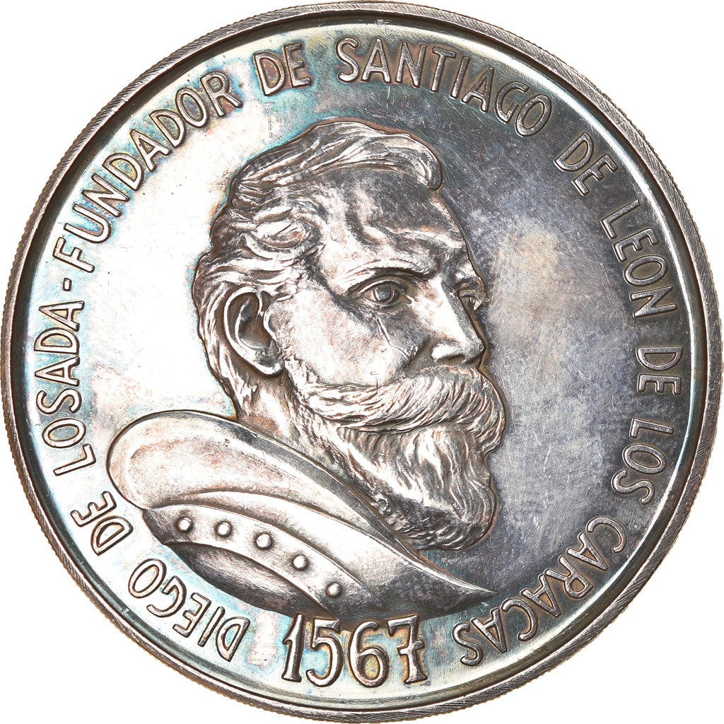 Venezuela, Medal, Cuatricentenario de Caracas, 1967, MS(63), Silver