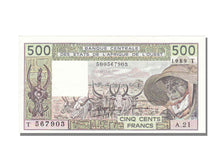 Togo, 500 Francs, 1989, AU(55-58), T 567903