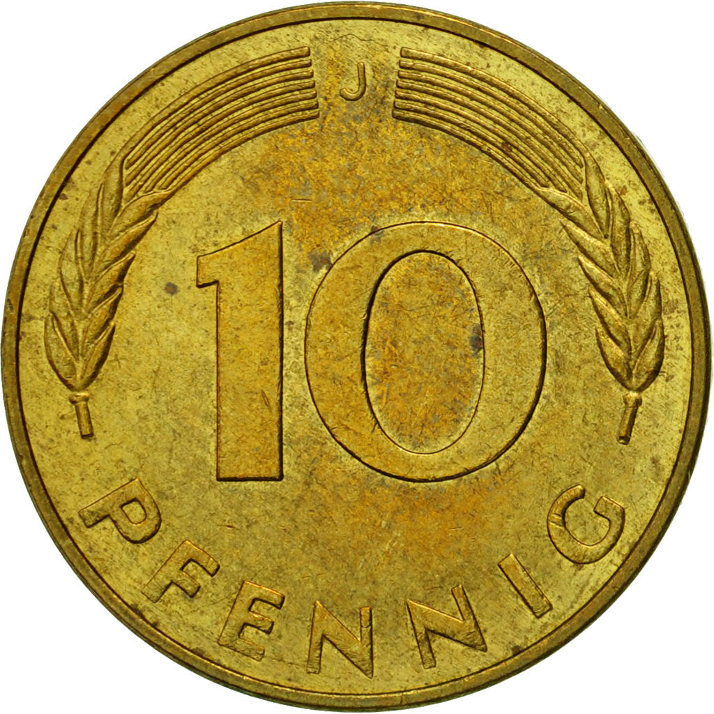 Münze, Bundesrepublik Deutschland, 10 Pfennig, 1978, Hambourg, SS, Brass Clad