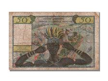 West African States, 50 Francs, 1958, VF(20-25)