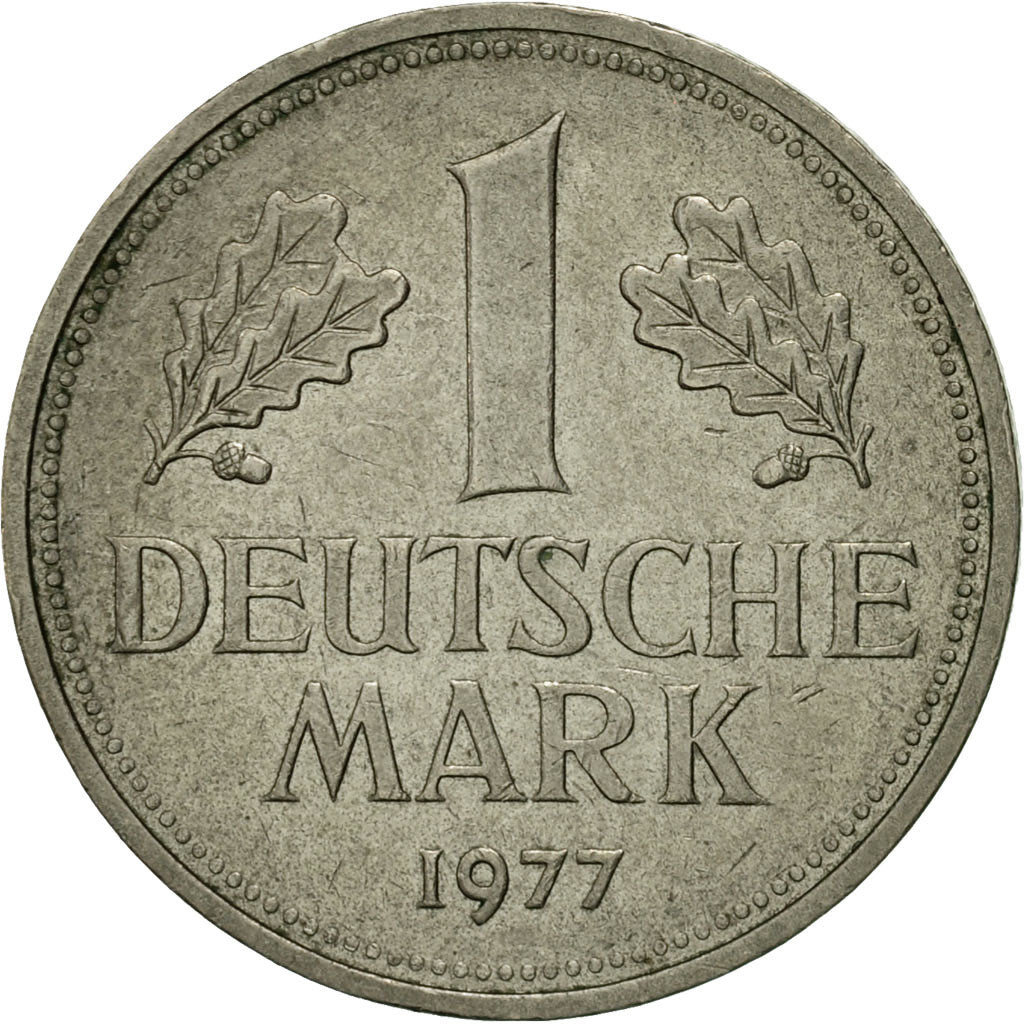 Coin, GERMANY - FEDERAL REPUBLIC, Mark, 1977, Hambourg, VF(20-25)