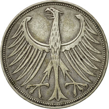 Coin, GERMANY - FEDERAL REPUBLIC, 5 Mark, 1951, Munich, EF(40-45), Silver