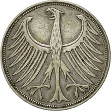 Moneta, GERMANIA - REPUBBLICA FEDERALE, 5 Mark, 1951, Munich, BB, Argento