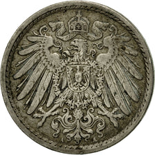 Coin, GERMANY - EMPIRE, Wilhelm II, 5 Pfennig, 1911, Berlin, VF(20-25)