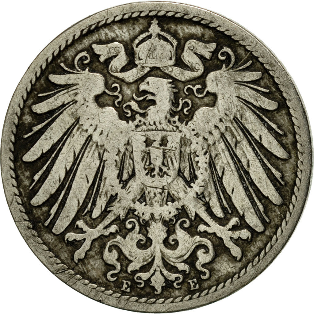 Coin, GERMANY - EMPIRE, Wilhelm II, 10 Pfennig, 1894, Muldenhütten, EF(40-45)