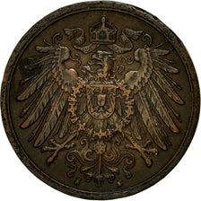 Coin, GERMANY - EMPIRE, Wilhelm II, 2 Pfennig, 1912, Hambourg, EF(40-45)