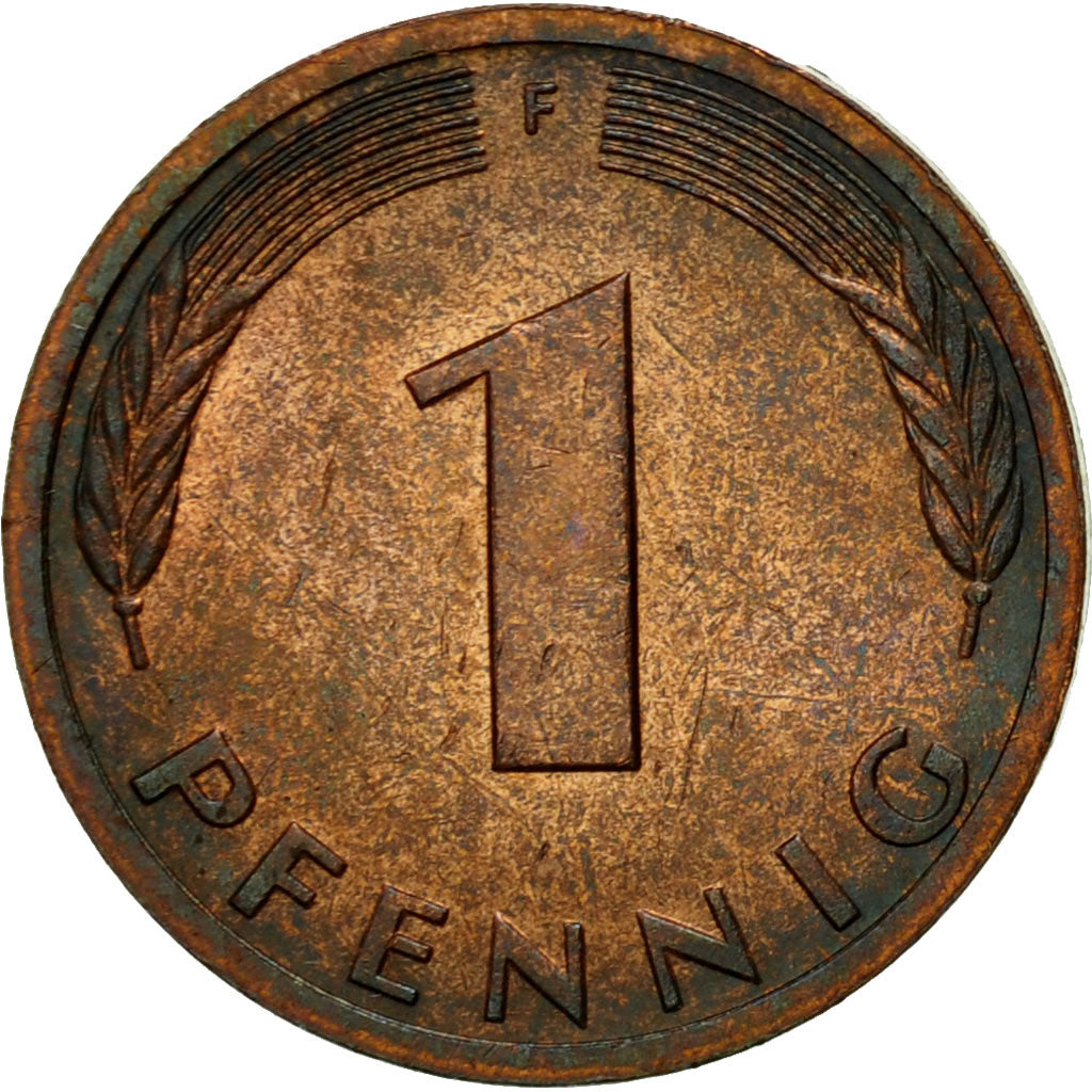 Monnaie, République fédérale allemande, Pfennig, 1981, Stuttgart, TTB, Copper
