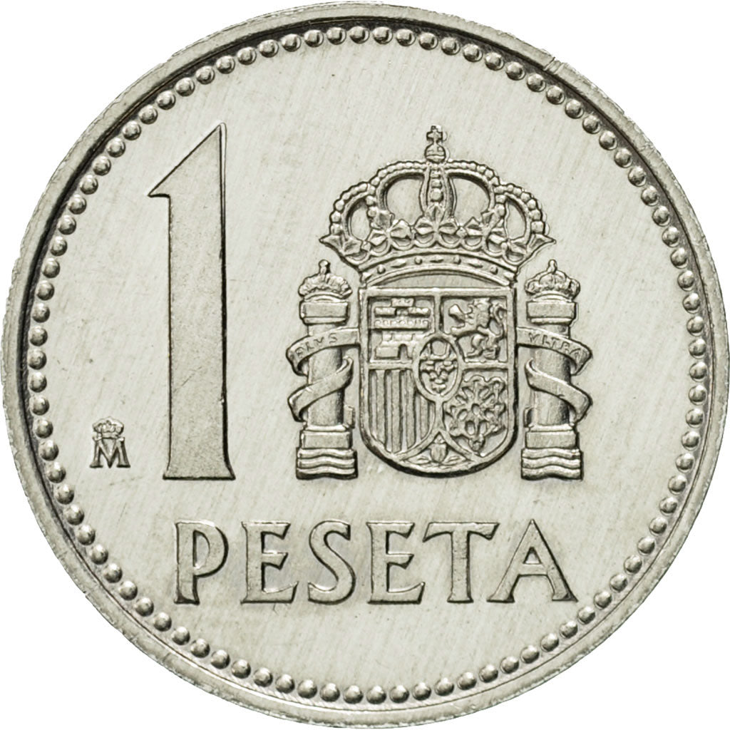 Coin, Spain, Juan Carlos I, Peseta, 1983, AU(55-58), Aluminum, KM:821