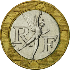 Coin, France, Génie, 10 Francs, 1989, EF(40-45), Bi-Metallic, KM:964.1