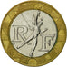 Coin, France, Génie, 10 Francs, 1989, EF(40-45), Bi-Metallic, KM:964.1