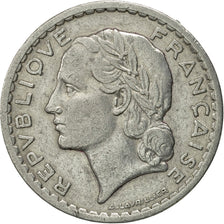 Monnaie, France, Lavrillier, 5 Francs, 1945, Castelsarrasin, TTB, Aluminium