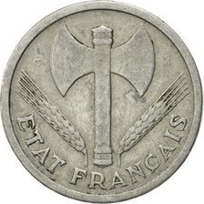 Coin, France, Bazor, 2 Francs, 1944, Castelsarrasin, EF(40-45), Aluminum