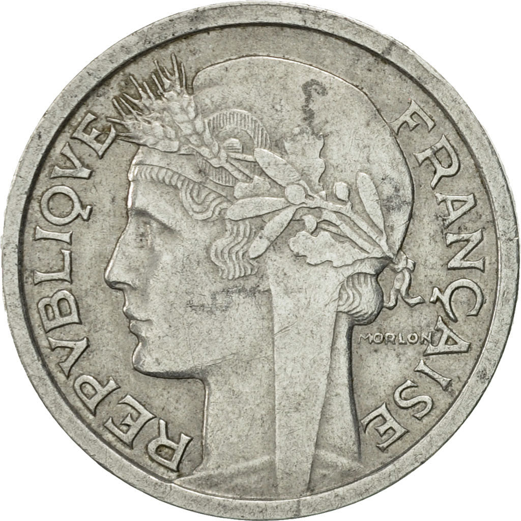 Münze, Frankreich, Morlon, Franc, 1947, SS, Aluminium, KM:885a.1, Gadoury:473b
