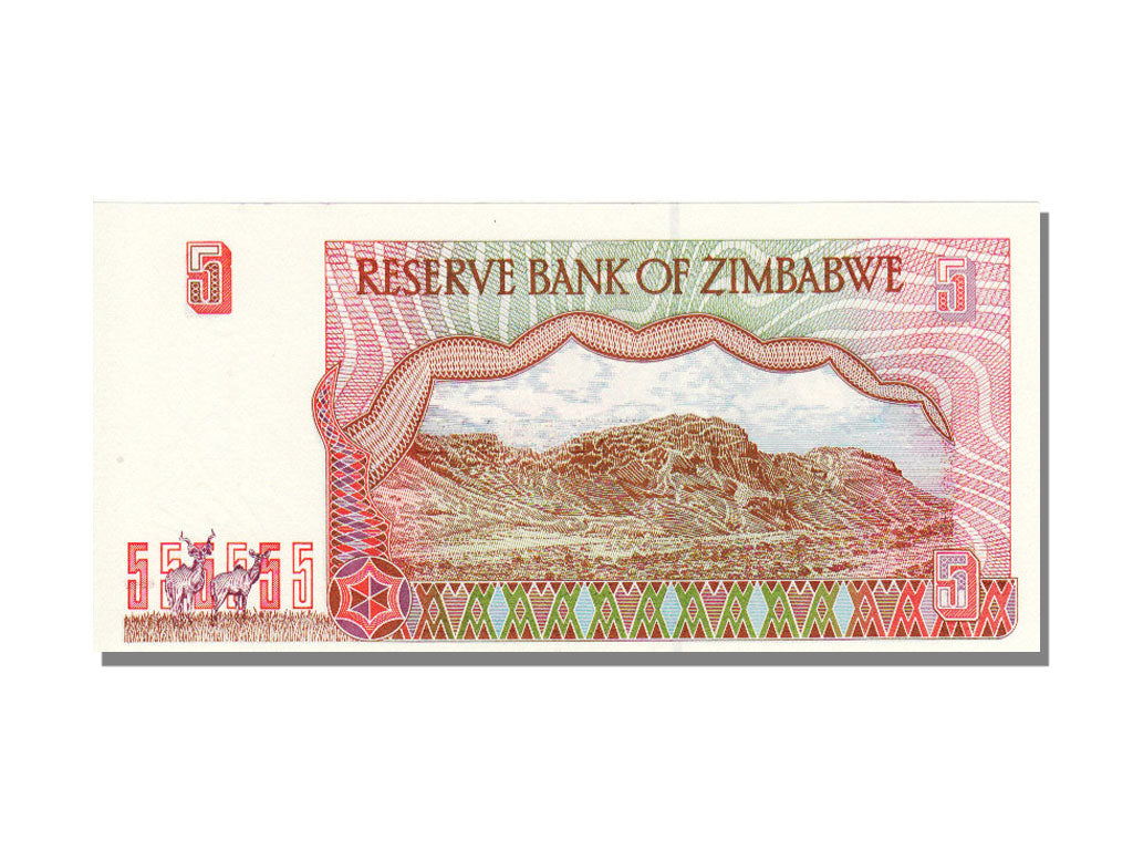 Zimbabwe, 5 Dollars, 1997, KM #5b, UNC(65-70), BA2062911