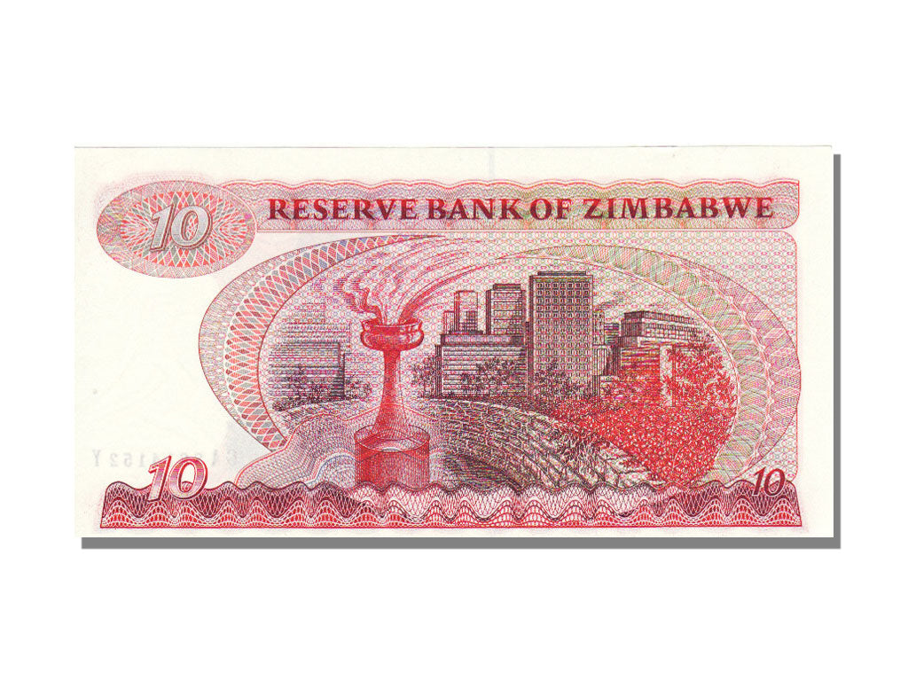 Zimbabwe, 10 Dollars, 1983, FDS