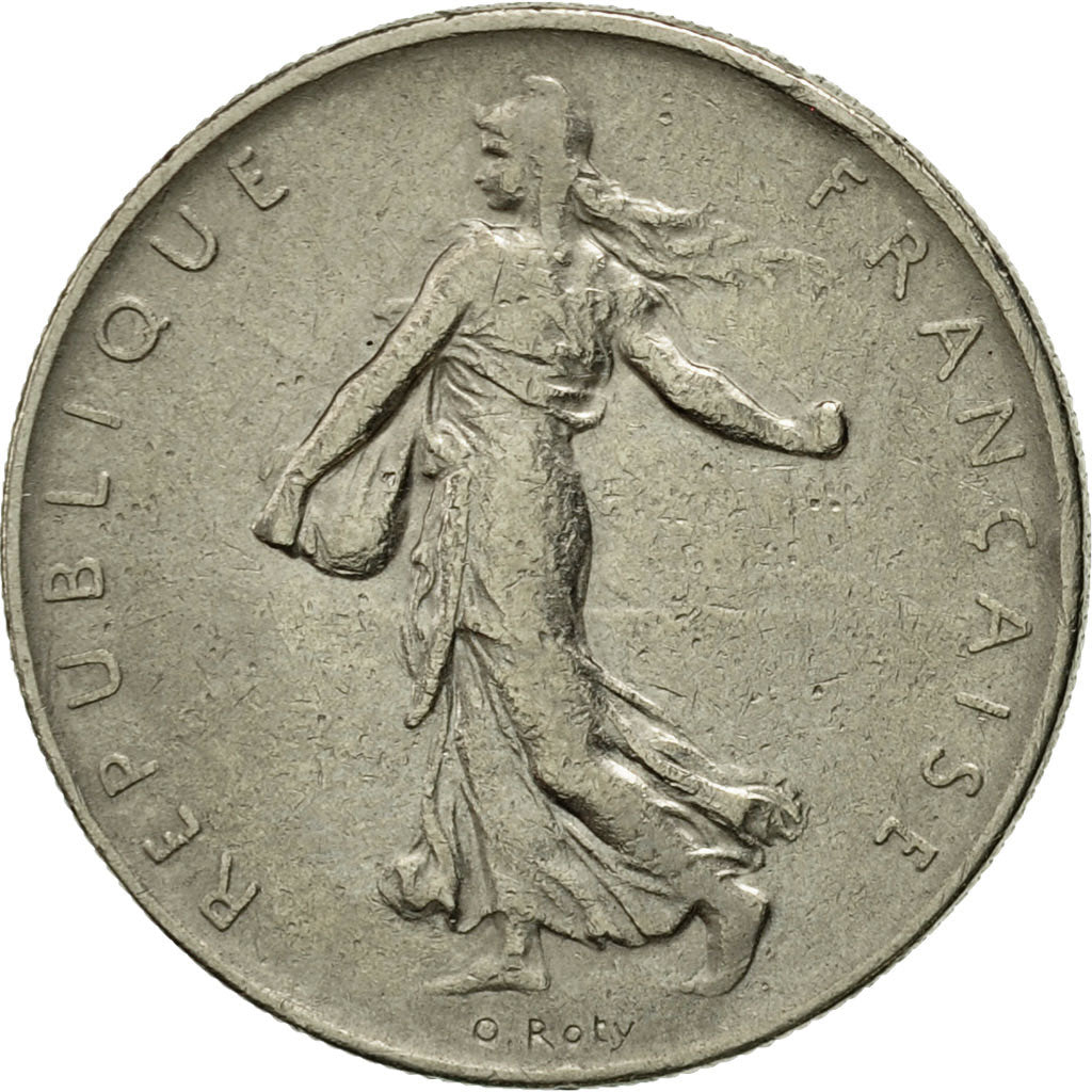 Moneda, Francia, Semeuse, Franc, 1960, Paris, MBC, Níquel, KM:925.1