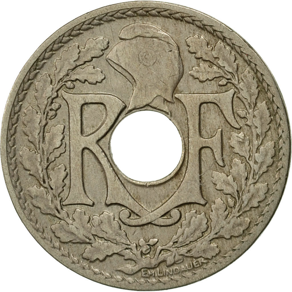 Moneda, Francia, Lindauer, 10 Centimes, 1918, MBC, Cobre - níquel, KM:866a