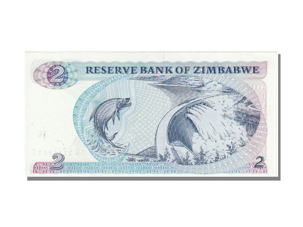 Zimbabwe, 2 Dollars, 1983, KM #1b, UNC(65-70), AB 3216002E