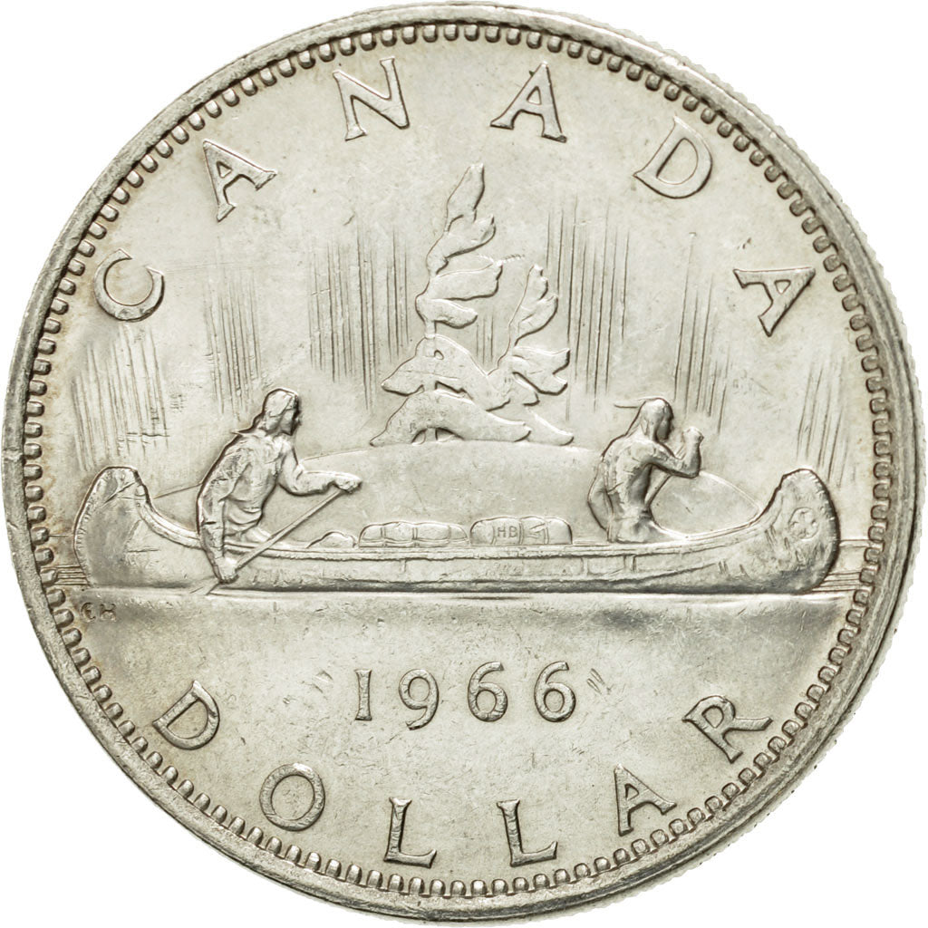 Moneta, Canada, Elizabeth II, Dollar, 1966, Royal Canadian Mint, Ottawa, SPL-