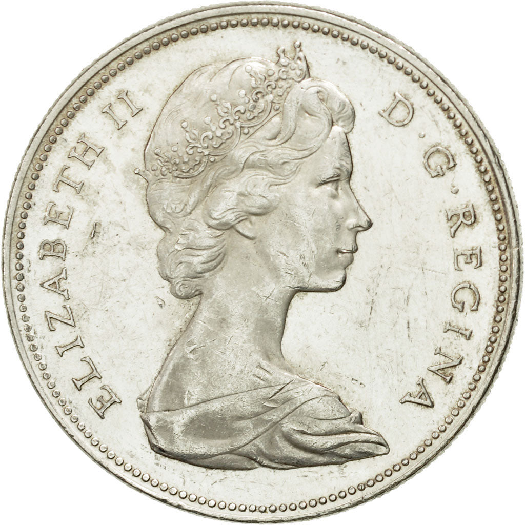 Coin, Canada, Elizabeth II, Dollar, 1966, Royal Canadian Mint, Ottawa