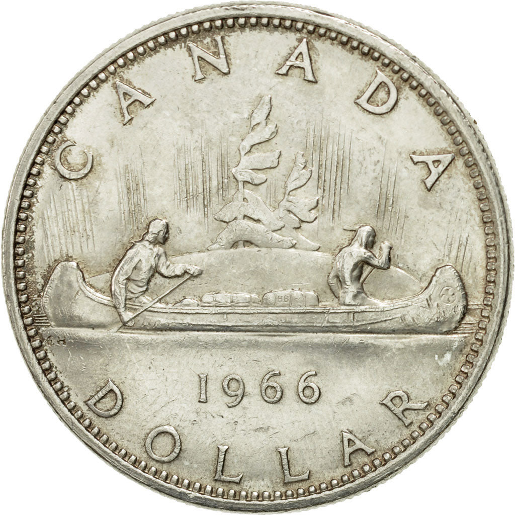 Coin, Canada, Elizabeth II, Dollar, 1966, Royal Canadian Mint, Ottawa