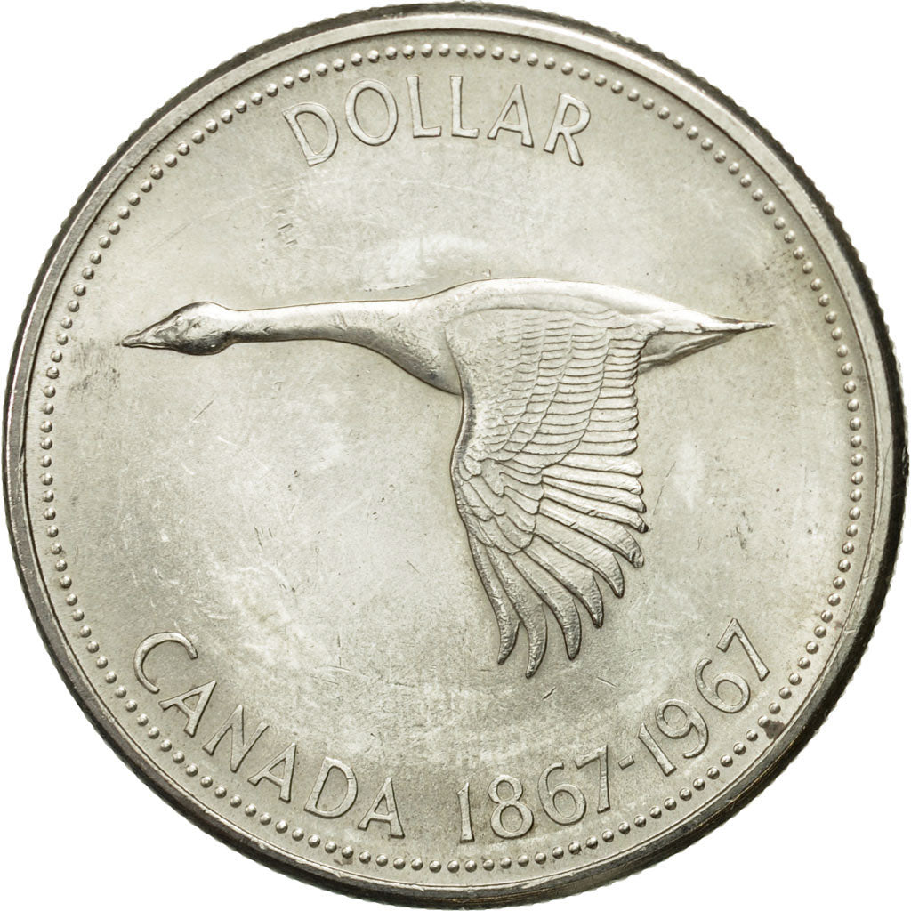 Coin, Canada, Elizabeth II, Dollar, 1967, Royal Canadian Mint, Ottawa