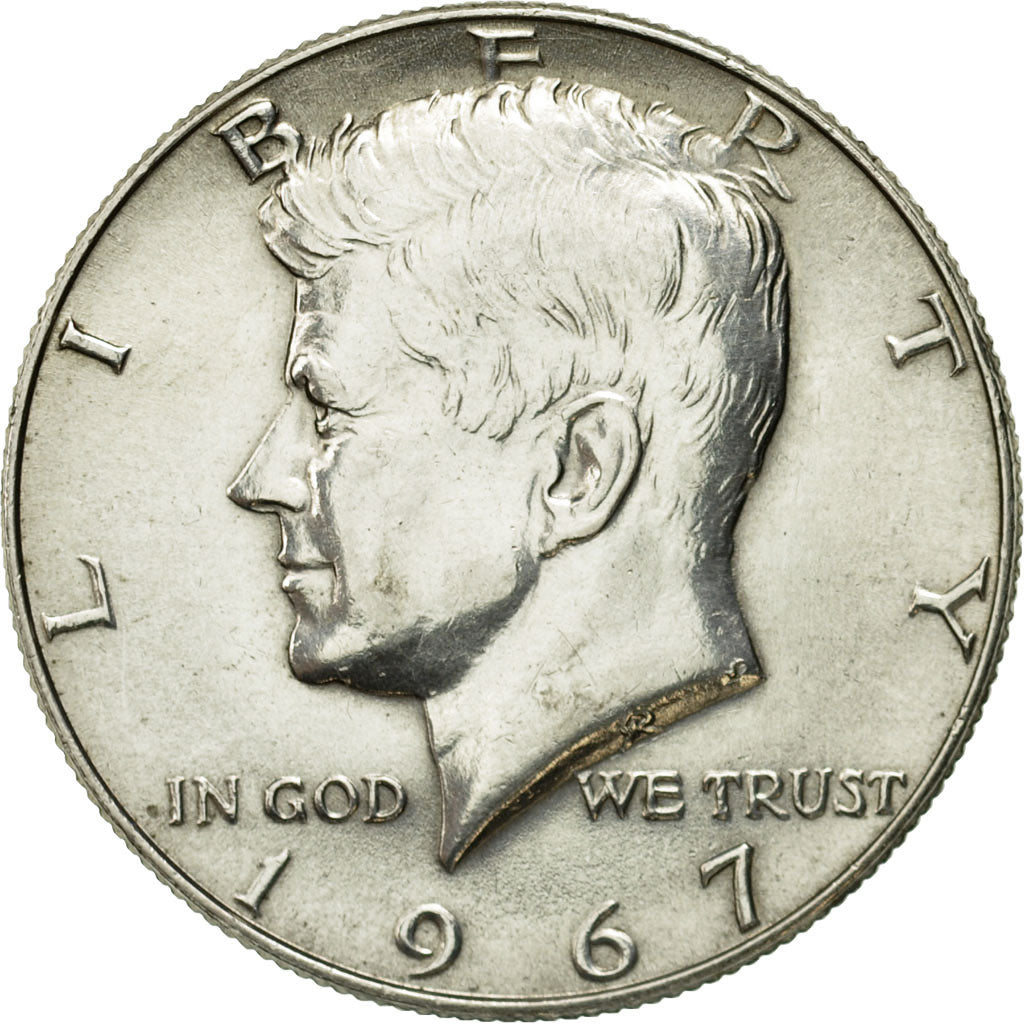 Coin, United States, Kennedy Half Dollar, Half Dollar, 1967, U.S. Mint