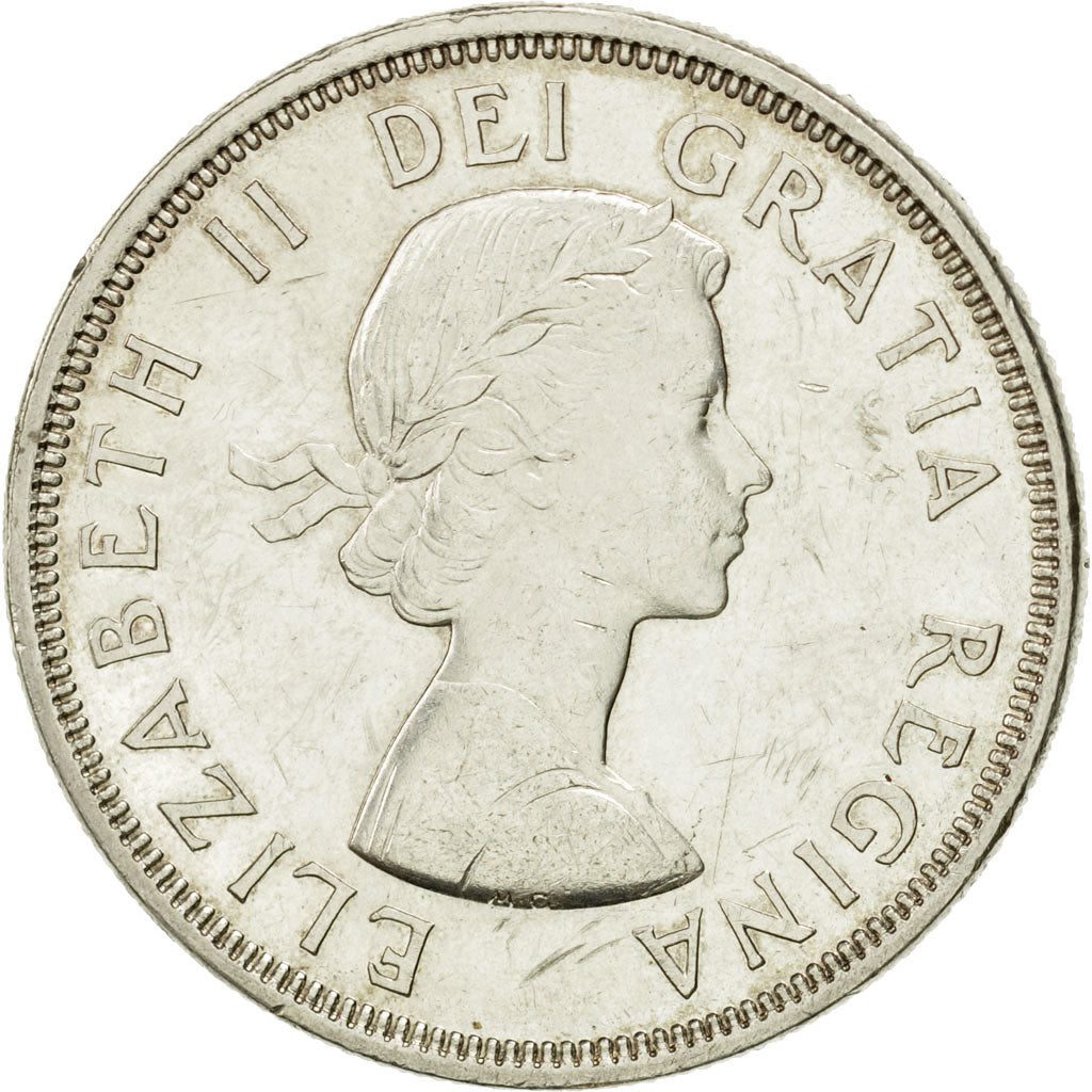 Coin, Canada, Elizabeth II, Dollar, 1964, Royal Canadian Mint, Ottawa