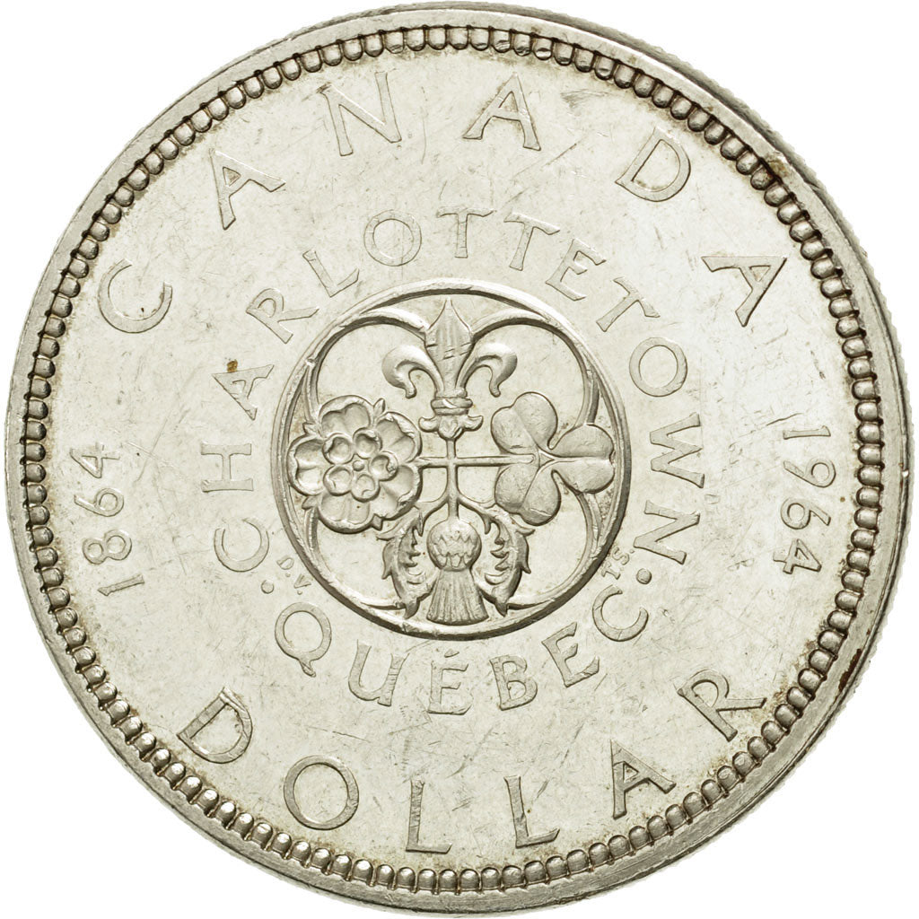 Coin, Canada, Elizabeth II, Dollar, 1964, Royal Canadian Mint, Ottawa
