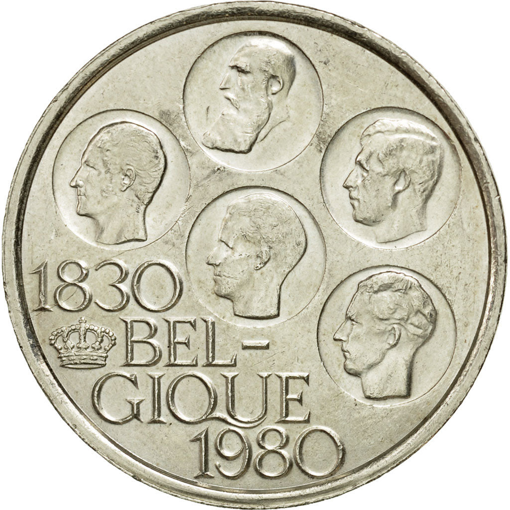 Coin, Belgium, 500 Francs, 500 Frank, 1980, Brussels, EF(40-45), Silver Clad