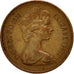 Moneta, Gran Bretagna, Elizabeth II, New Penny, 1976, MB, Bronzo, KM:915