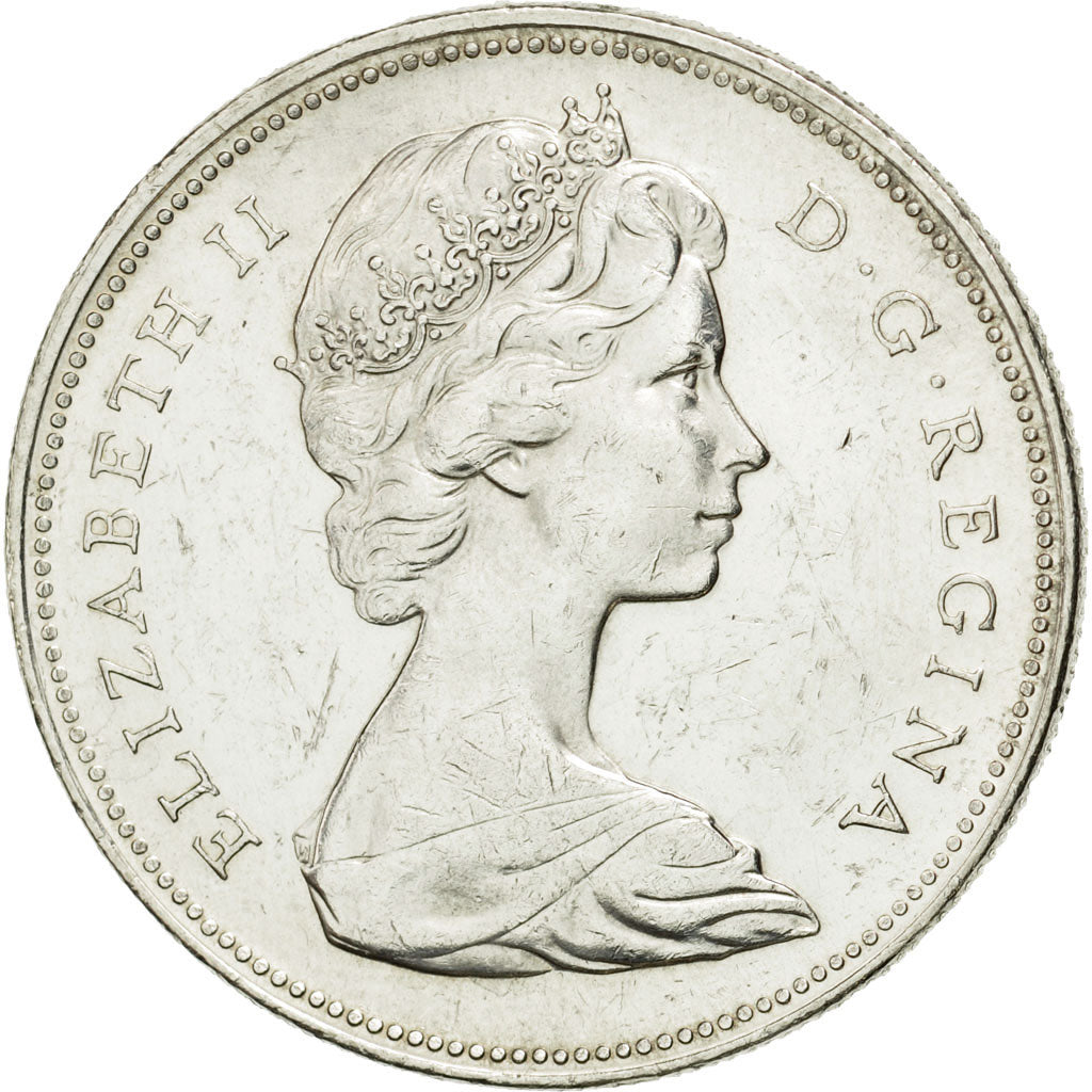 Coin, Canada, Elizabeth II, Dollar, 1966, Royal Canadian Mint, Ottawa