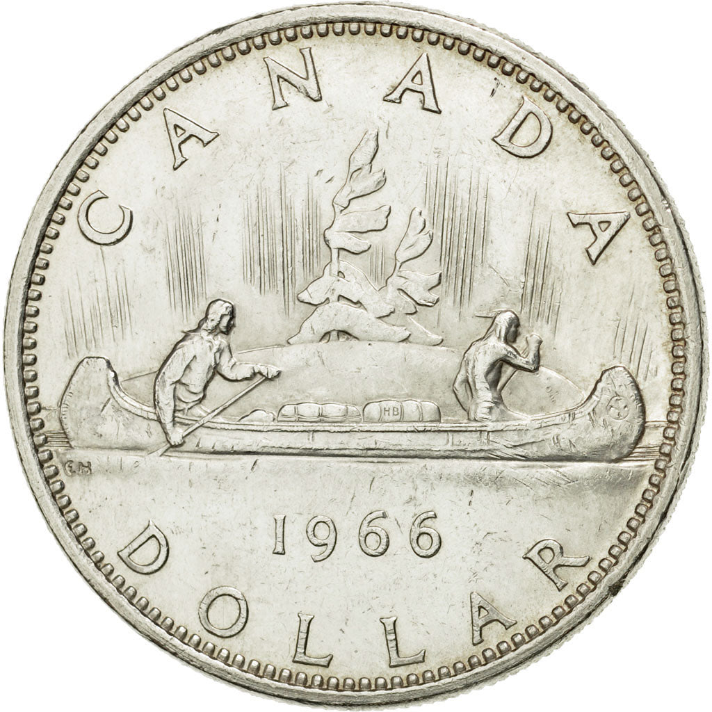 Coin, Canada, Elizabeth II, Dollar, 1966, Royal Canadian Mint, Ottawa