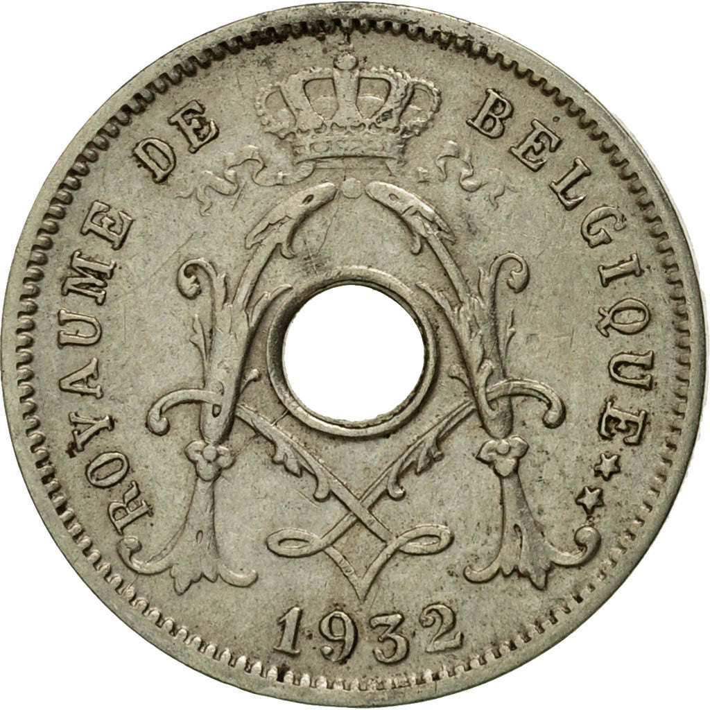 Coin, Belgium, 5 Centimes, 1932, EF(40-45), Nickel-brass, KM:93