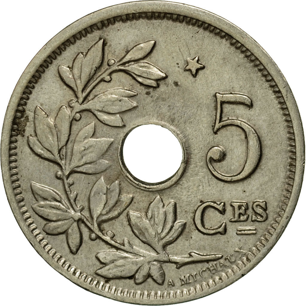 Coin, Belgium, 5 Centimes, 1932, EF(40-45), Nickel-brass, KM:93