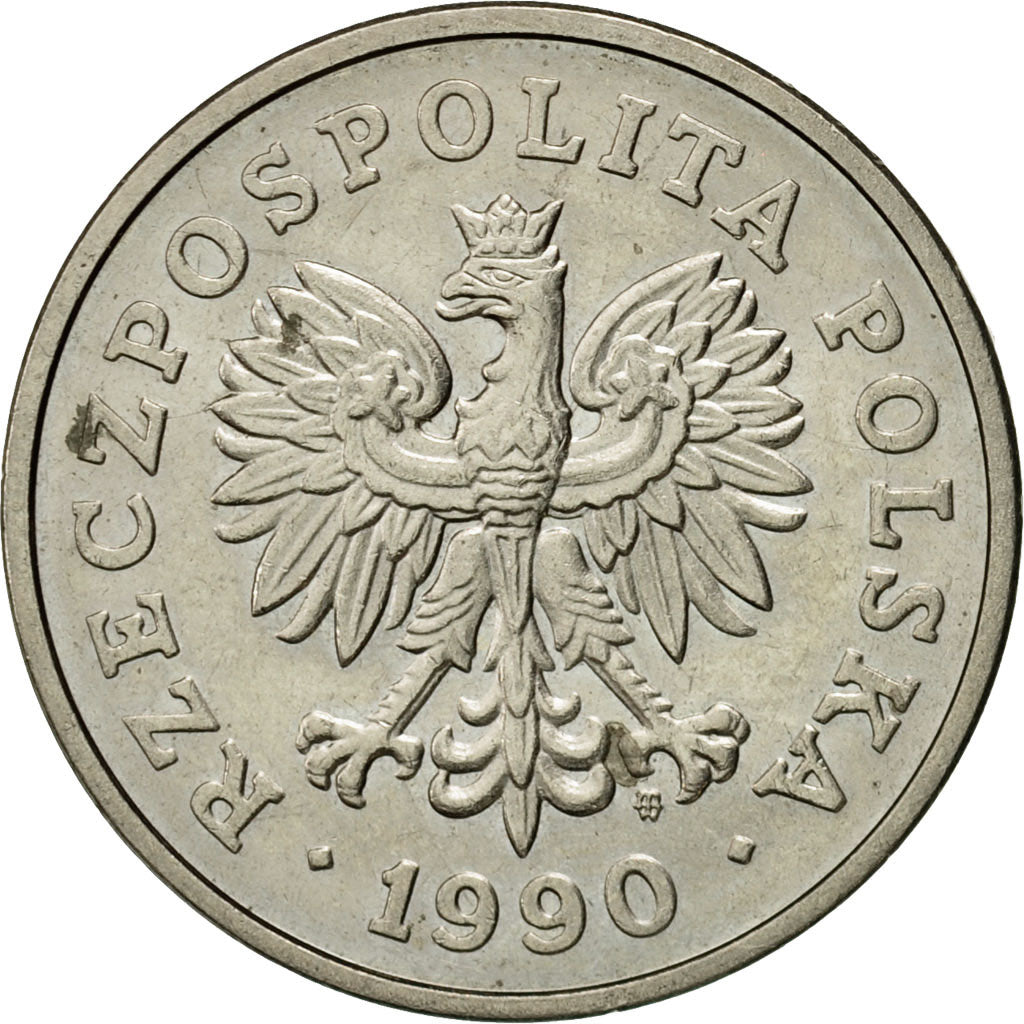 Munten, Polen, 50 Zlotych, 1990, Warsaw, PR, Copper-nickel, KM:216