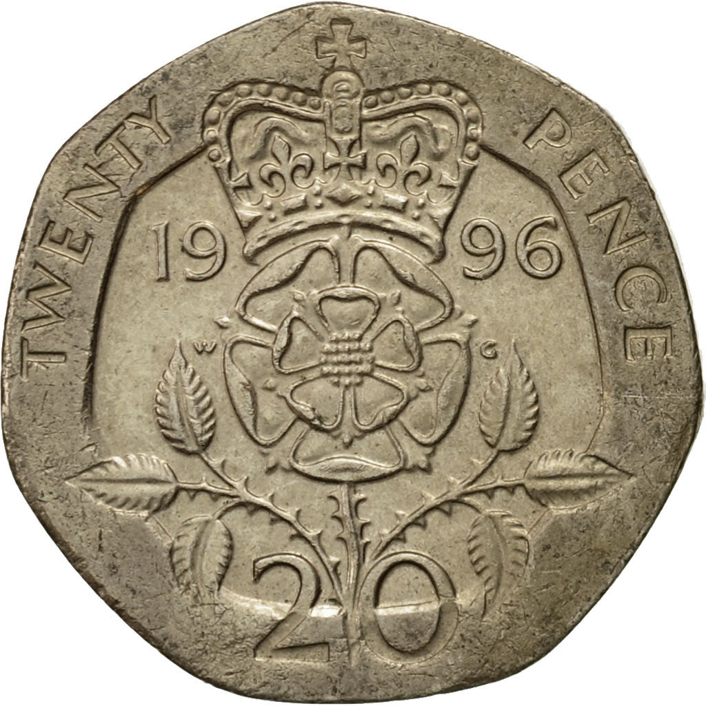 Münze, Großbritannien, Elizabeth II, 20 Pence, 1996, SS, Copper-nickel, KM:939