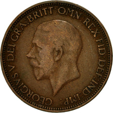 Coin, Great Britain, George V, 1/2 Penny, 1933, EF(40-45), Bronze, KM:837