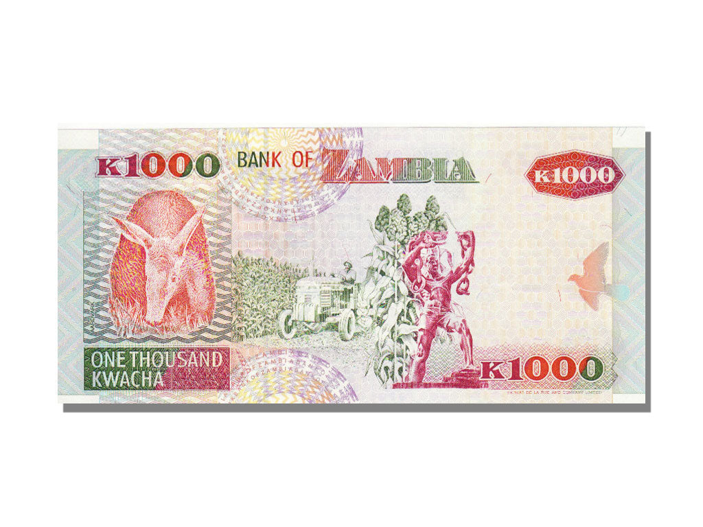 Zambia, 1000 Kwacha, 1992, KM #40b, UNC(65-70), EA 5964620