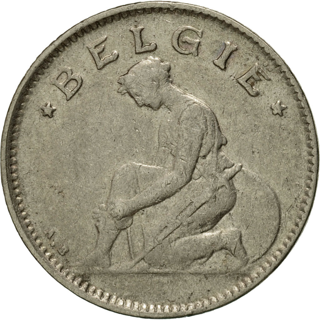 Coin, Belgium, 50 Centimes, 1928, EF(40-45), Nickel, KM:88