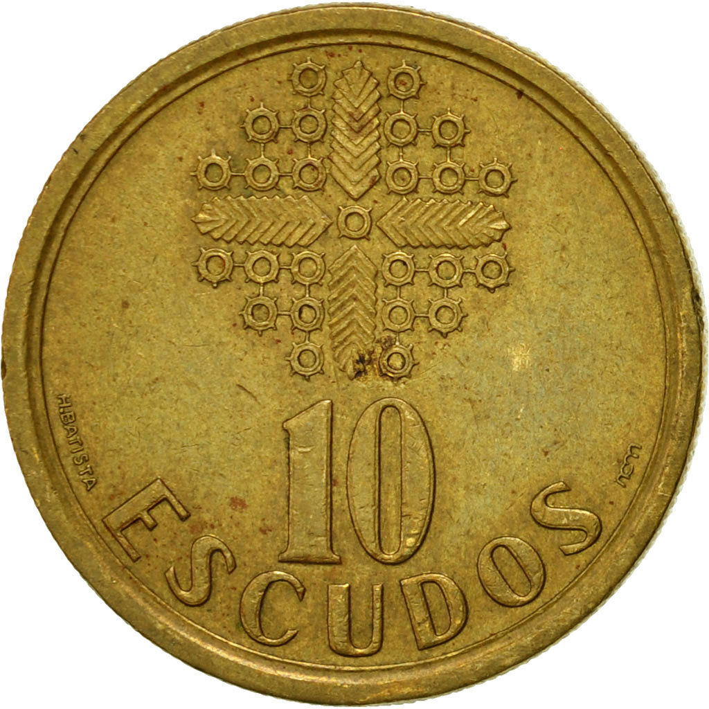Coin, Portugal, 10 Escudos, 1997, EF(40-45), Nickel-brass, KM:633