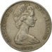 Coin, New Zealand, Elizabeth II, 20 Cents, 1971, EF(40-45), Copper-nickel
